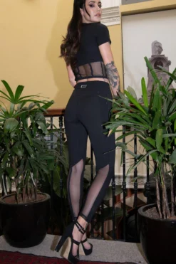 Paradise Chick Sirène Back Seam Leggings - Black