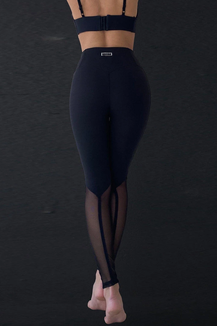 Paradise Chick Sirène Back Seam Leggings - Black