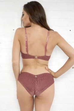 Lunalae Lana Low Rise Shorts - Dusty Rose Velvet All Pole Wear