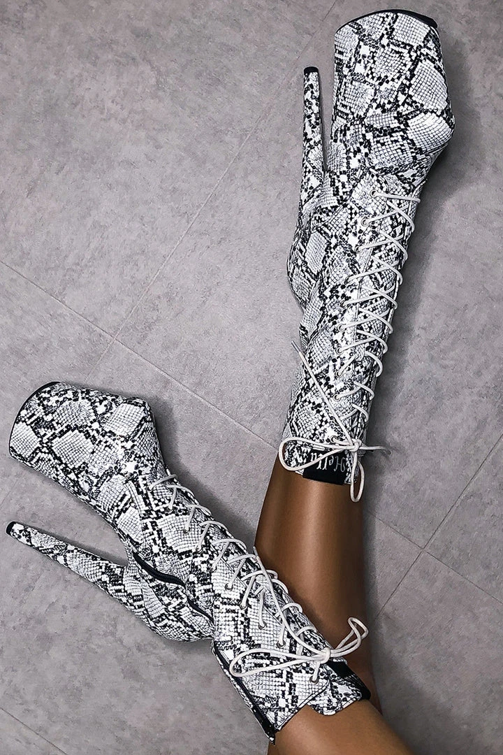 Hella Heels Mamba Boots - 8inch Shoes