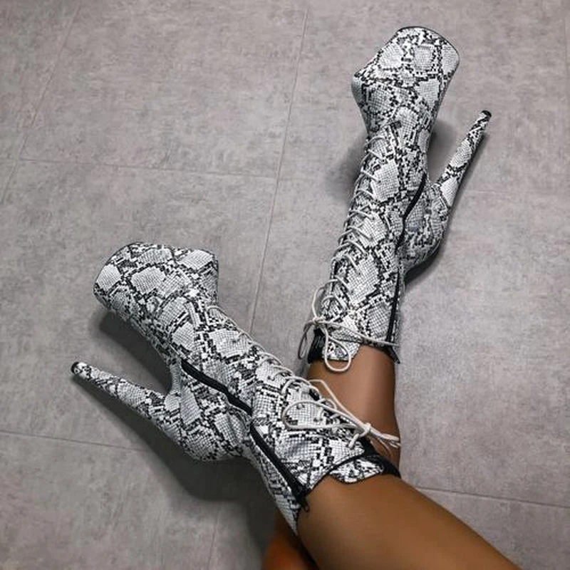 Hella Heels Mamba Boots - 8inch Shoes