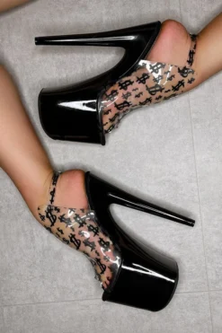 Shoes Hella Heels Make It Reign 8inch Stilettos - Black