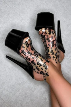 Shoes Hella Heels Make It Reign 8inch Stilettos - Black