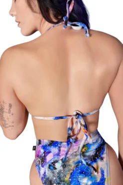 Cleo The Hurricane String Bikini Top - Galaxy