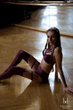 Bandurska Fayette Leggings - Mulberry