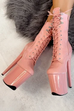Shoes Hella Heels LipKit 8inch Boots - Candy Shop