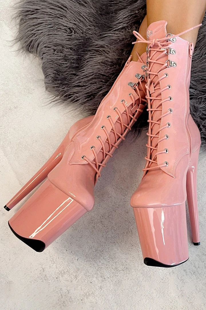 Shoes Hella Heels LipKit 8inch Boots - Candy Shop
