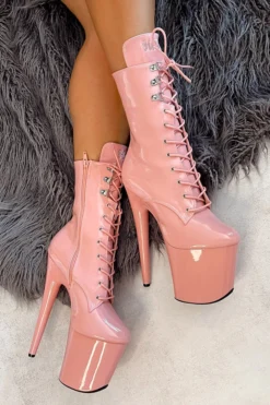 Shoes Hella Heels LipKit 8inch Boots - Candy Shop