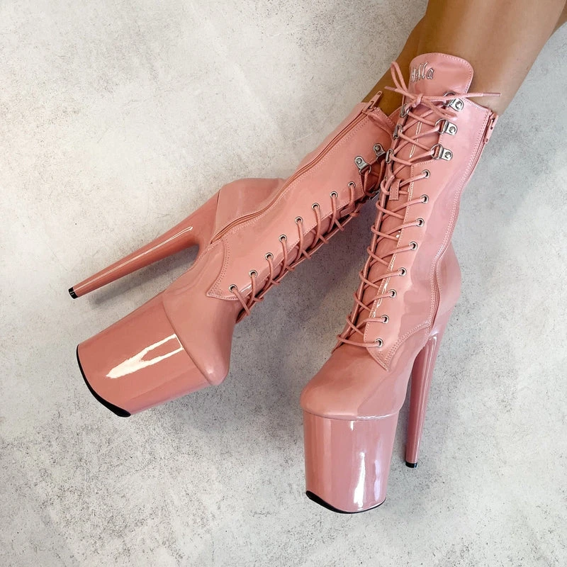 Shoes Hella Heels LipKit 8inch Boots - Candy Shop