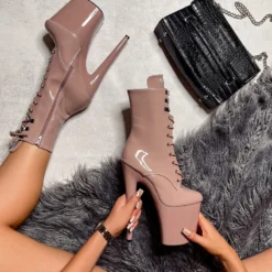 Shoes Hella Heels LipKit 8inch Boots - Boujee