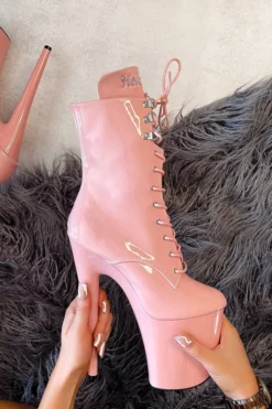 Shoes Hella Heels LipKit 8inch Boots - Candy Shop