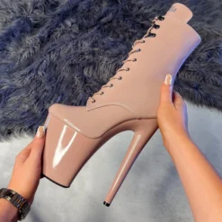 Shoes Hella Heels LipKit 8inch Boots - Boujee