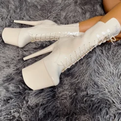 Shoes Hella Heels LipKit 8inch Boots - No Angel