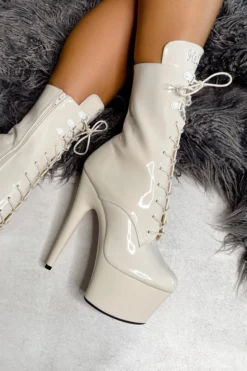 Hella Heels LipKit 7inch Boots - No Angel Shoes