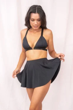 Lunalae Free Flow High Waist Shorts - Black