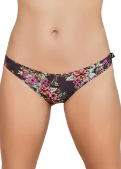 All Pole Wear Cleo The Hurricane Gunmetal Garden Scanty Pants