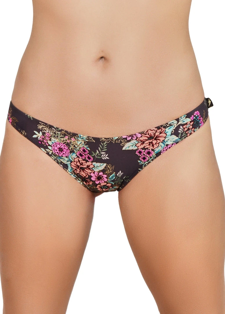 All Pole Wear Cleo The Hurricane Gunmetal Garden Scanty Pants