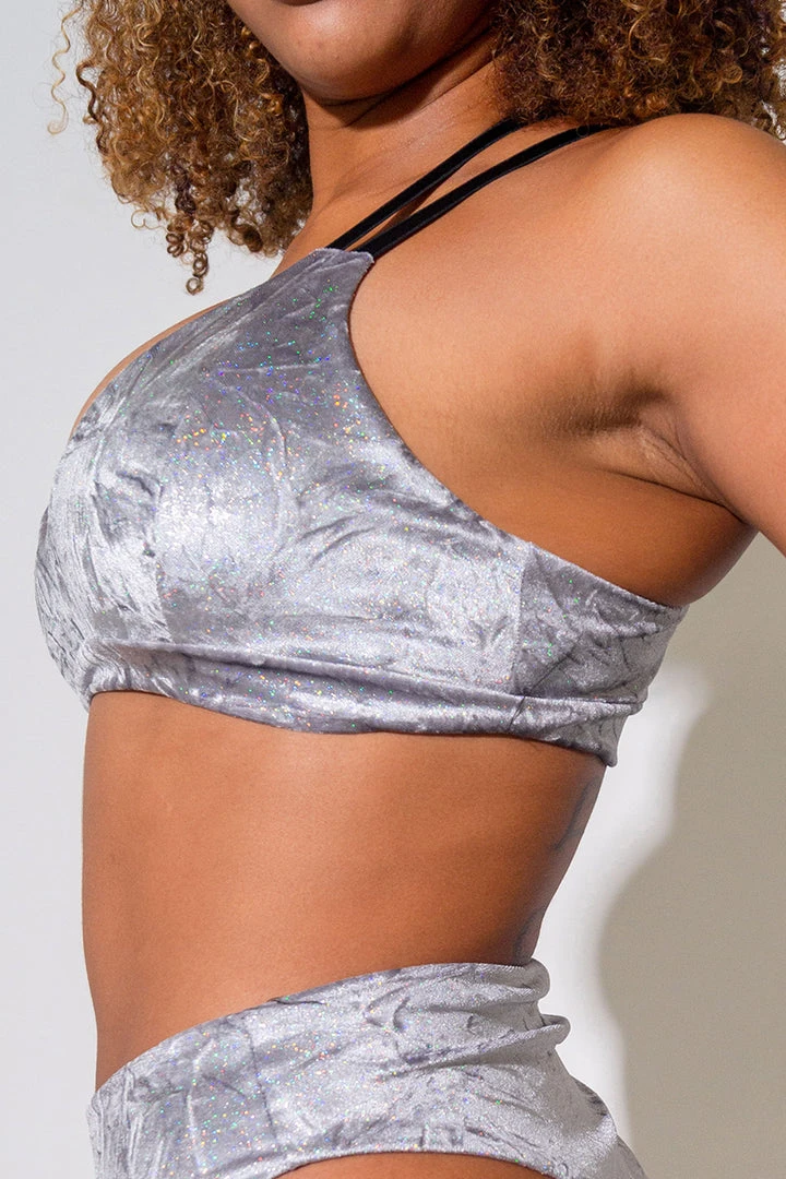 Tops Sorte Glare Top - Silver