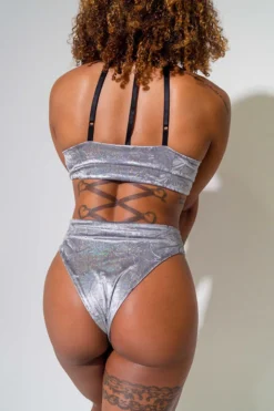 Tops Sorte Glare Top - Silver