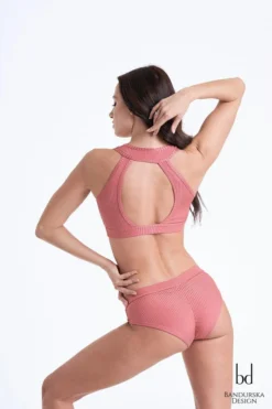 Bandurska Gabriella Top - Ribbed Dusty Pink