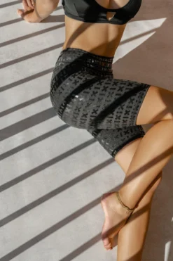 Back In Stock Creatures Of XIX Gecko Grip Biker Shorts - Black