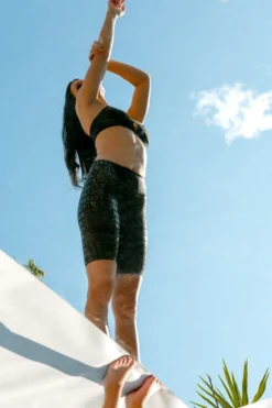 Back In Stock Creatures Of XIX Gecko Grip Biker Shorts - Black