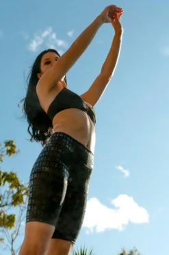 Back In Stock Creatures Of XIX Gecko Grip Biker Shorts - Black