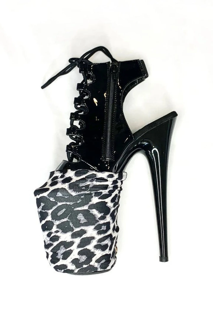 Lunalae Shoe Covers - Grey Leopard