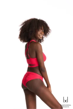 Bandurska Habibi Top - Ribbed Red