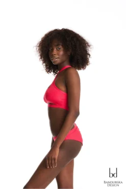 Bandurska Habibi Bottoms- Ribbed Red New In