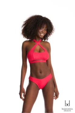 Bandurska Habibi Top - Ribbed Red