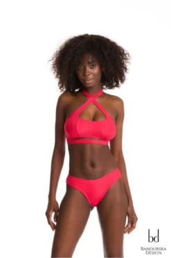 Bandurska Habibi Top - Ribbed Red