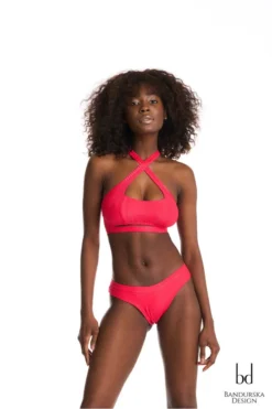 Bandurska Habibi Bottoms- Ribbed Red New In