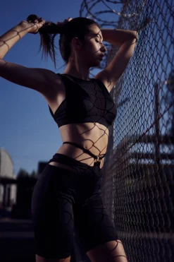 Hamade Activewear O-Ring Cycling Shorts - Black