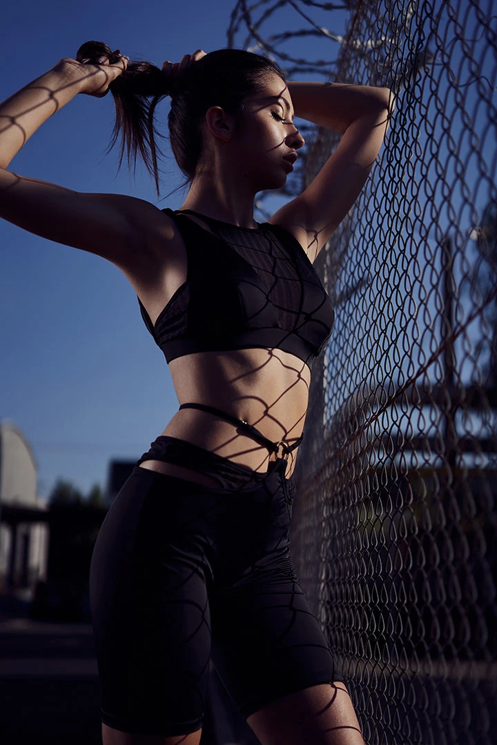 Hamade Activewear O-Ring Cycling Shorts - Black