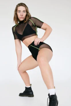 All Pole Wear Exo Wear Mesh Seams Top - Black