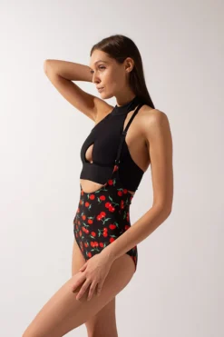 Shark Polewear Double-sided Sling Shorts - Cherry/Red