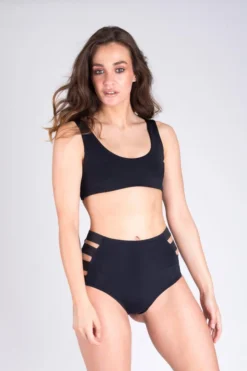 Paradise Chick High Waisted Shorts - Black Back In Stock