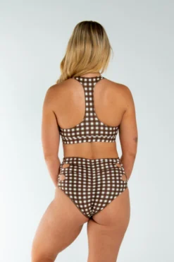 AMBR Designs Halter Crop Top - Gingham New In