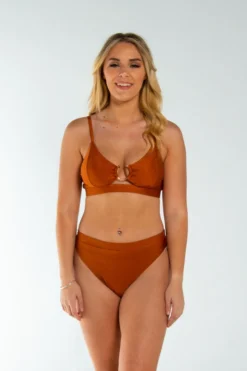 AMBR Designs Hook Crop Top - Bronze