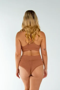 New In AMBR Designs Waffle Halter Top - Sand