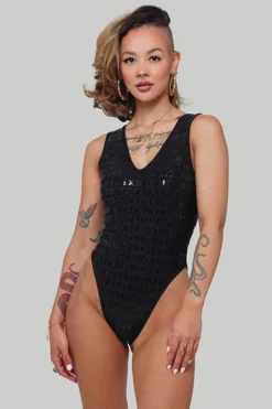Creatures Of XIX Gecko Grip Bodysuit - Black All Pole Wear