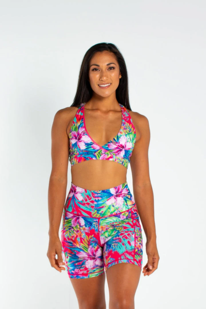 AMBR Designs Halter Crop Top - Aloha