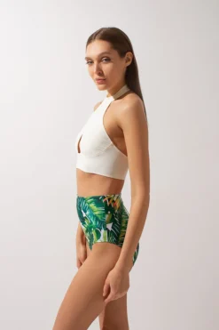 All Pole Wear Shark Polewear High Waist Shorts - Green Fern