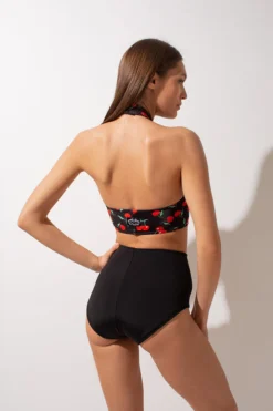 Shark Polewear Double-sided High Waisted Shorts - Cherry/Black All Pole Wear