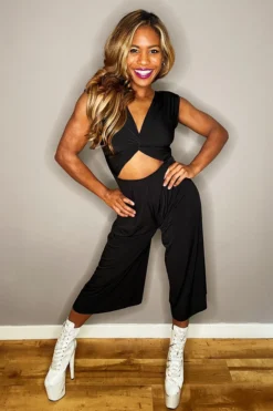 Jumpsuits Exo Wear Twist Flow Jumpsuit - Black