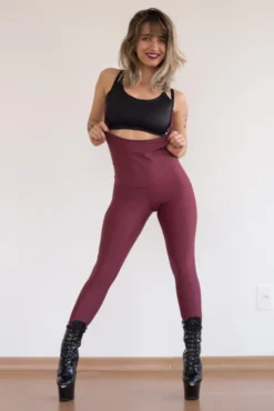 All Pole Wear Sorte Second Skin Sling Leggings - Berry