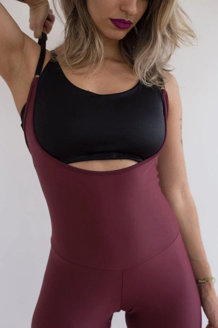 All Pole Wear Sorte Second Skin Sling Leggings - Berry