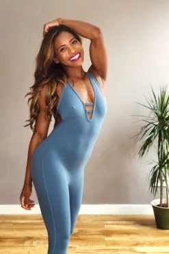 Olra Activewear Signature Jumpsuit - Petrol