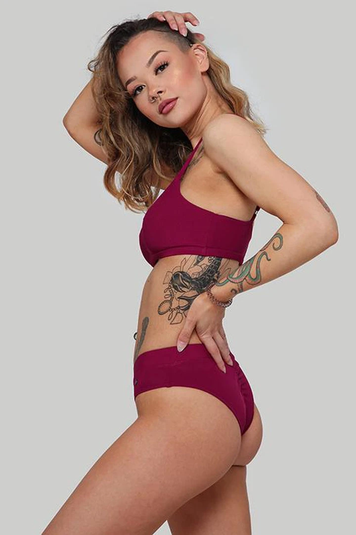 Creatures Of XIX The Hills Top - Ribbed Plum All Pole Wear